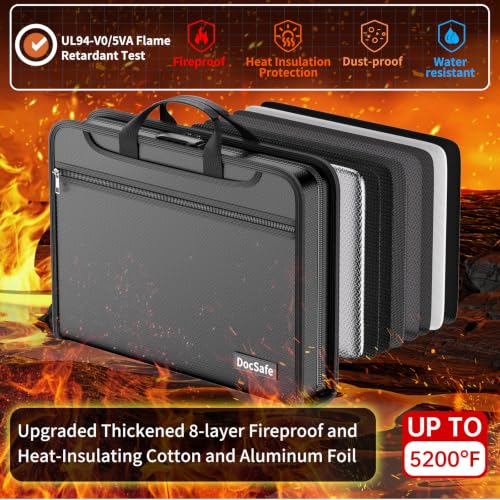 5200°F Accordion File Organizer with Lock
