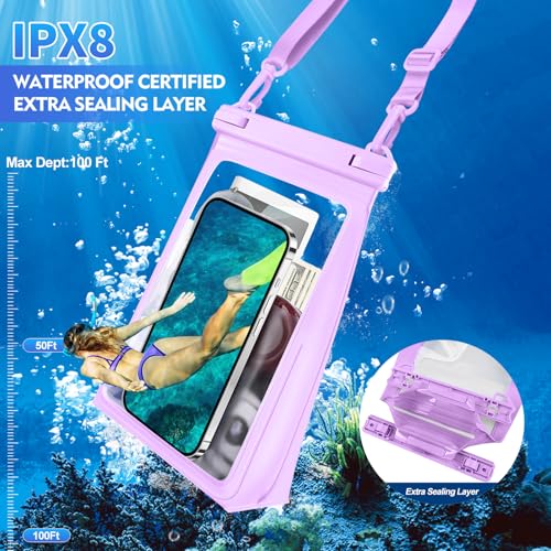 Large Waterproof Phone Pouch Floating