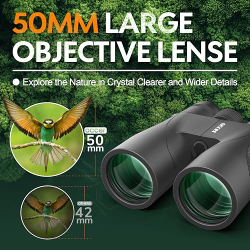 12x50 Binoculars for Adults High Powered for Bird Watching Hunting