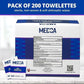 Benzalkonium Chloride Towelletes Hand Wipes (200 Count)