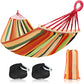 Portable Hammock Single & Double Hammocks with Carrying Bag and 2 Tree Straps for Camping Travel Beach Outdoor 660lbs Capacity