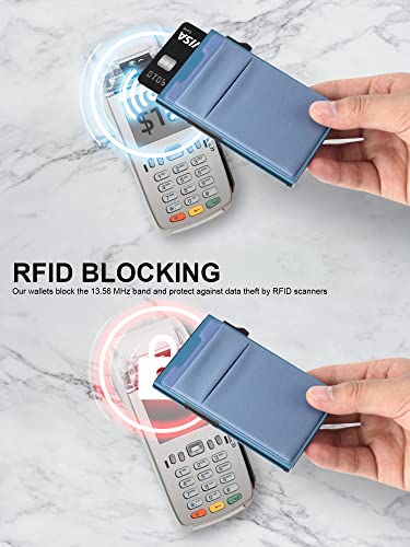 Pop Up Credit Card Wallet for Men (6 Count)