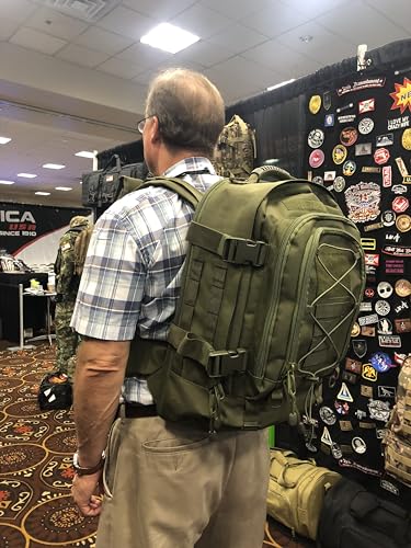 Large Tactical Backpack for Men Military Backpack with DIY System for Travel