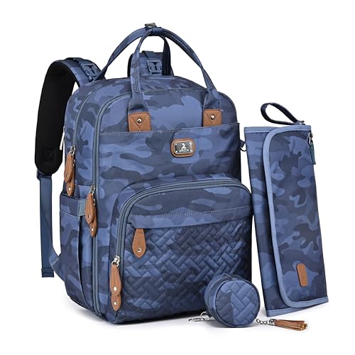 Diaper Bag Backpack with Portable Changing Pad