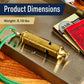 Loud Two Tone 102dB Brass Whistle with Keychain Ring