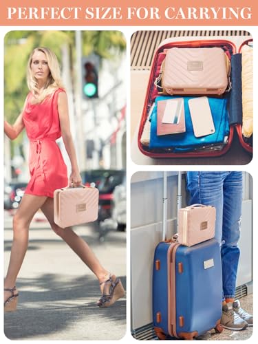 Travel Makeup Train Cases with Lighted Mirror 3 Color Setting