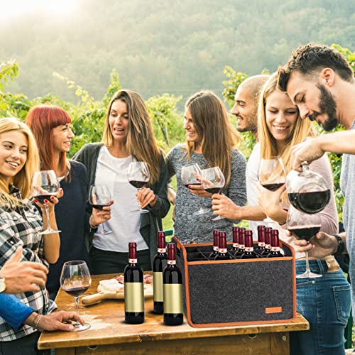 12 Bottle Wine Carrier Tote Bag
