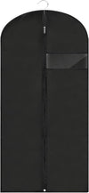 Garment Bags for Hanging Clothes, 45'' Suit Bag Cover for Storage and Travel, Dress Bags for Gowns Long (Black)