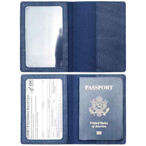2 Pack Passport Covers & Vaccine Card Holder
