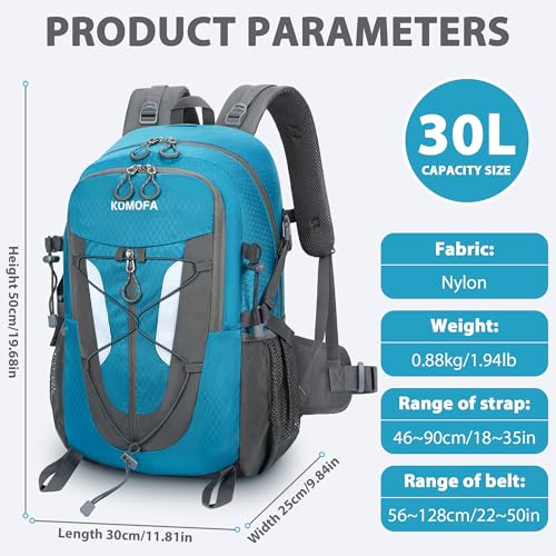 Hiking Backpack 30L Lightweight Travel Daypack Small Day Pack for Men Women Outdoor Camping Backpacking