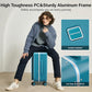 24 Inch Checked Luggage with Cup Holder and USB Ports