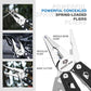 Multitool, 21-in-1 Stainless Steel Pocket Knife with G10 Handle, Screwdriver Sleeve, Self-locking Pliers with Sheath-Perfect for Outdoor, Survival, Camping, Hiking, Simple Repair