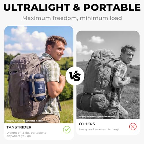 Lightweight Warm Weather Sleeping Bag for Adults