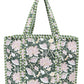 100% Cotton Quilted Tote Bag For Women