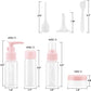 Vitog Travel Bottles Kit, TSA Approved Leak Proof Portable Toiletry Containers Set, Clear PET Flight Size Cosmetic Containers for Lotion, Shampoo, Cream, Soap, Set of 11