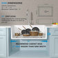 28"x20" White Farmhouse Sink