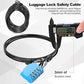 12 Pack Security Cable Luggage Lock with Loops 4 ft 3mm Braided Steel Coated Bike Cable Wire Double Loop Anti Theft Safety for U Lock (12 Count)