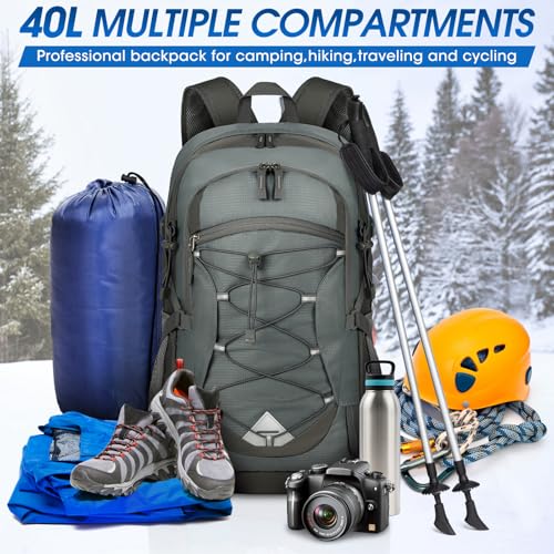 Hiking Backpack 40L Packable Lightweight Camping Daypack Men Women