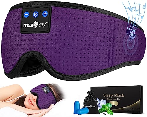 Sleep Headphones Bluetooth 5.4 Sleep Mask with HD Sound
