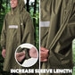 Hooded Rain Poncho for Adult Waterproof Lightweight Raincoat