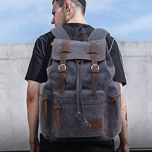 High Capacity Canvas Vintage Backpack