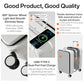 Large Checked Luggage with Cup Phone Holder and Charger Hard Shell Suitcases with Spinner Wheels