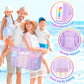 Mesh Beach Bag with Zipper and 8 Pockets