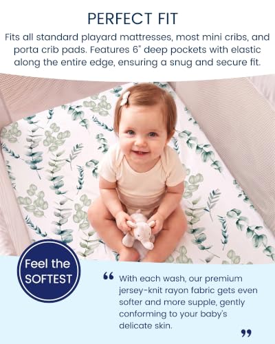 Botanical Pack and Play Sheets Fitted (2 Count)