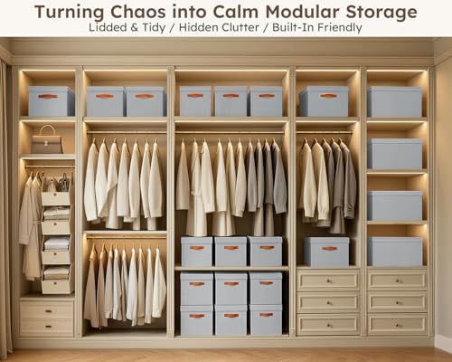 Storage Bins with Lids (6 Count)