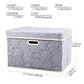 Large Storage Boxes with Lids [5 (5 Count)