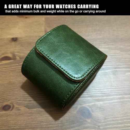 Longjet Watch Roll Travel Case for Men Portable Watches Organizer Box