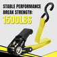 Ratchet Tie Down Straps (4 Count)