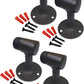 QCAA Solid Brass Door Stop, 3", US10B ORB Oil Rubbed Bronze, 4 Pack, Made in Taiwan