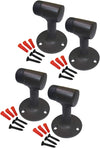 QCAA Solid Brass Door Stop, 3", US10B ORB Oil Rubbed Bronze, 4 Pack, Made in Taiwan