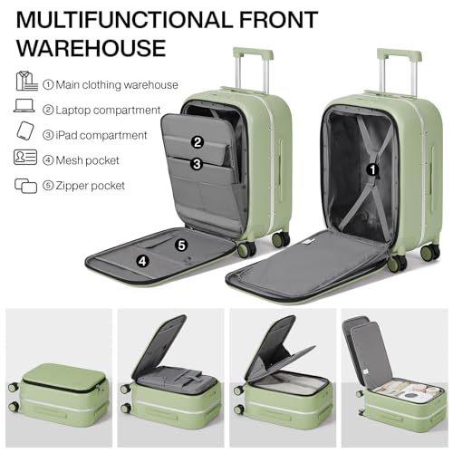 Luggage Suitcase with Spinner Wheels