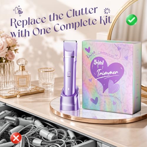 5-in-1 Bikini Trimmer for Women, Gifts for Women, Grooming Kit