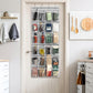 24 Pockets Large Clear Over the Door Shoe Organizer