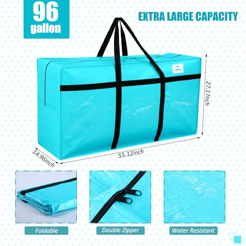 4 Pcs 96 Gallon Extra Large Moving Bags Heavy Duty Storage Bag (4 Count)