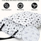 BABY 2 Pack Large Wet Dry Bag Waterproof Hanging Cloth Diaper with Double Zippered Pockets 25x18 inches 2HL04