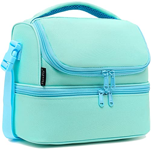 Double Decker Cooler Insulated Lunch Bag Large Tote for Boys
