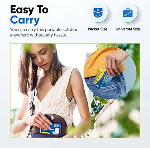 Toilet Seat Covers Disposable Flushable Travel Pack of 100 (100 Count)