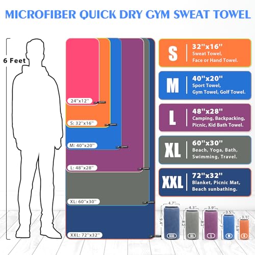 Microfiber Camping Towels (2 Count)