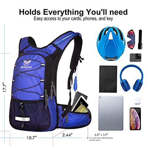 Insulated Hydration Backpack Pack with 3L BPA Free Leak Proof Water Bladder