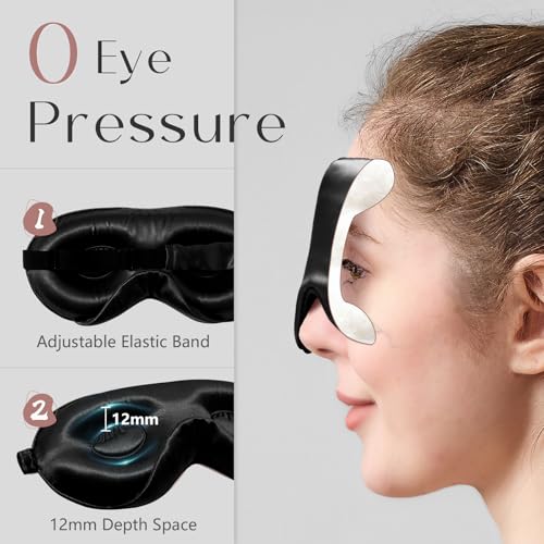 Adjustable 3D 22 Momme 100% Mulberry Silk Sleep Mask