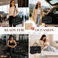 Weekender Bag for Women 21.5" Travel Duffel Large Carry On Bag 3PCS (3 Count)