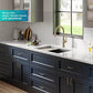 Bellucci 30” in. Undermount Workstation Granite Kitchen Sink in Metallic Black with Accessories