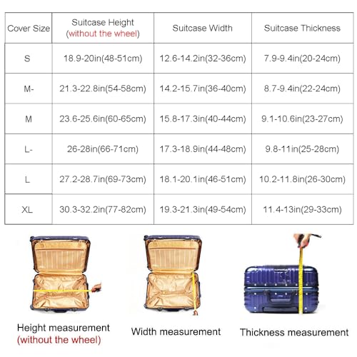 Thicker Luggage Cover Elastic Suitcase Cover Protector Fits 18