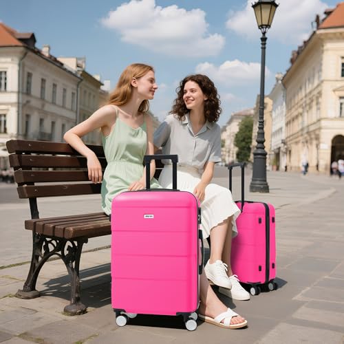 Luggage Set 6 Piece Carry on Hardcase Suitcase with Travel Bags (6 Count)