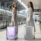3-Piece Set (20/24/28 Inch) Clear Suitcase Cover (Black Trim) (3 Count)