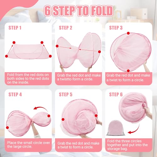 2 Pcs Mosquito Netting for Camping Bed 78 * 31 * 22 Inch (2 Count)